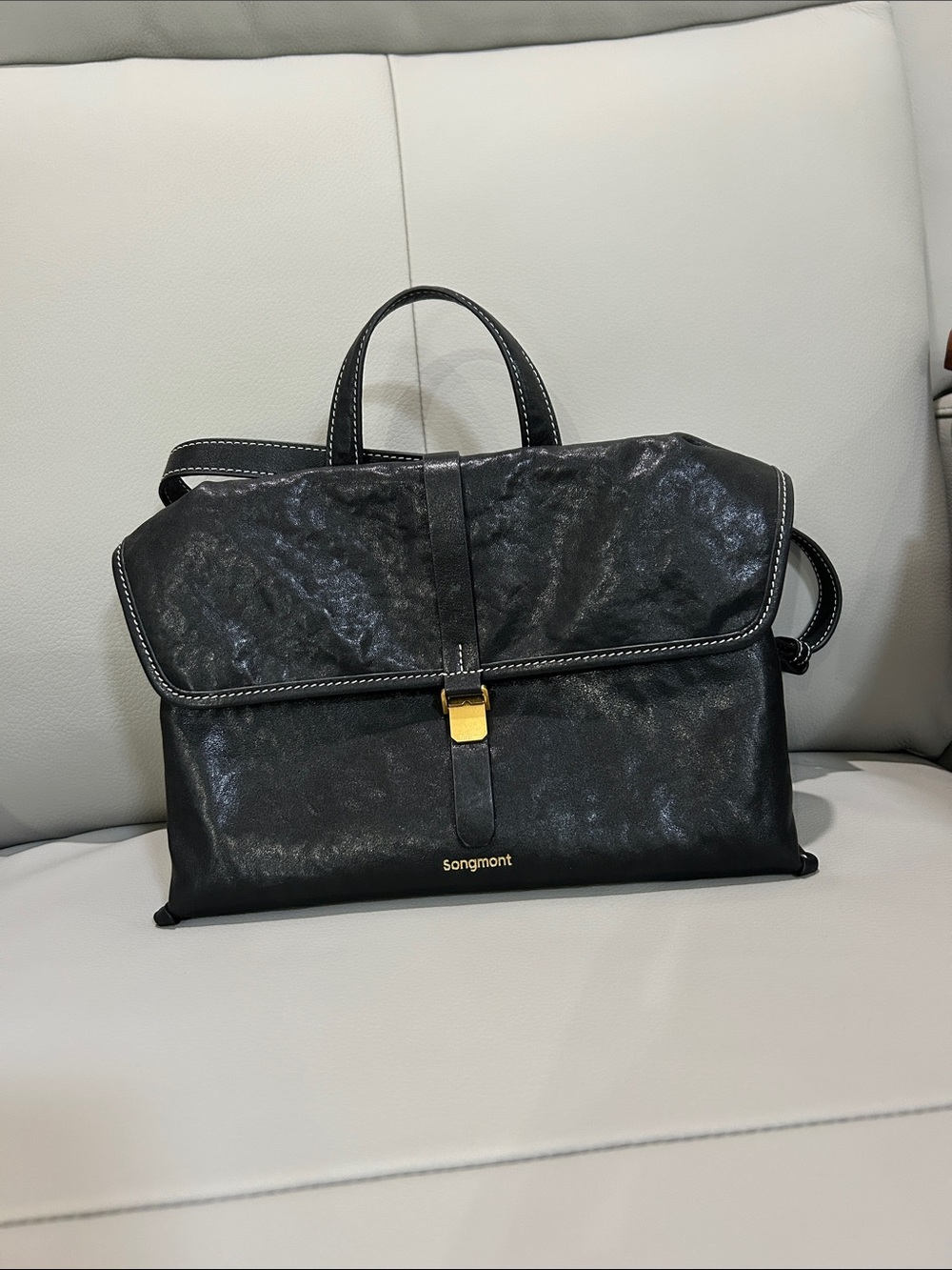 Songmont Small Shan Crossbody Bag - Onyx Black ( Excellent condition)